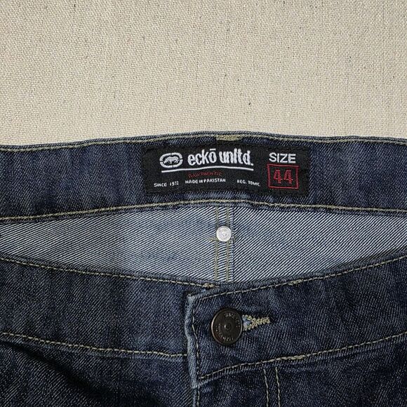 Ecko Rawthentic Jean Shorts Men’s size 44 Baggy Fit Denim Y2K Style 11in Inseam - Picture 3 of 5